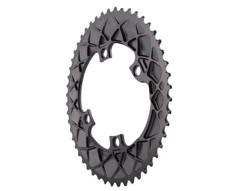 Absolute Black Premium Shimano 9100/8000 Oval Chainring (Grey)